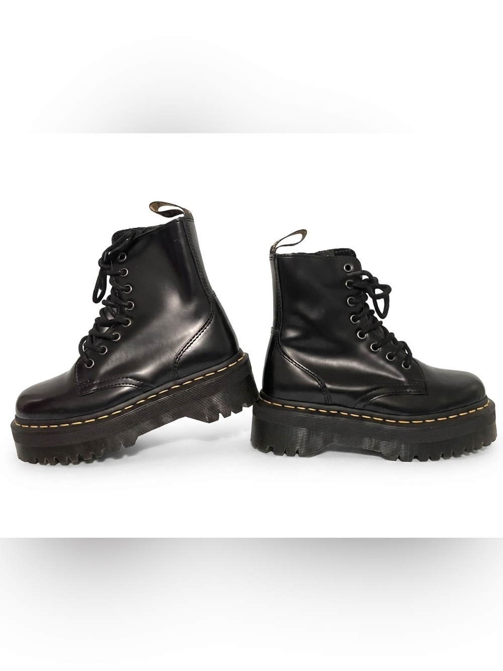 DR.MARTIENS JADON BOOT SMOOTH LEATHER PLATFORMS - Picture 4 of 8